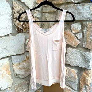Pocket Loft tank with crepe bottom panel